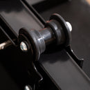 Panca Addominalli 2 in 1 117x46x70 cm con Bande Elastiche e Monitor LCD Nera