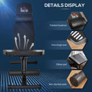 Panca Pesi Pieghevole 88x55x28 cm con Seduta Reclinabile  Nera