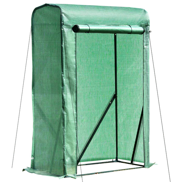 Serra da Giardino con Porta Avvolgibile 100x50x150 cm in Acciaio e PE Verde online