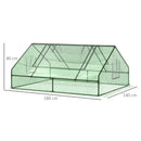 Serra da Giardino con Porte Avvolgibili 180x140x80 cm in Acciaio e PE Verde