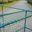 Serra da Giardino con Porta Avvolgibile 143x73x195 cm in Acciaio e PVC Verde