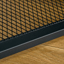 Tavolo Consolle Ingresso 108x28x85 cm in Acciaio e Legno Marrone Rustico