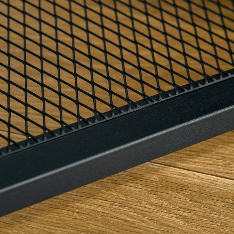 Tavolo Consolle Ingresso 108x28x85 cm in Acciaio e Legno Marrone Rustico