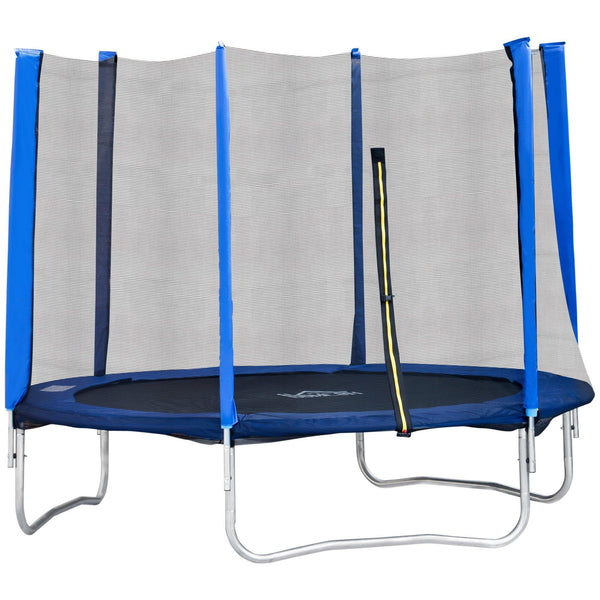 online Trampolino Tappeto Elastico 244x244x205 cm per Adulti e Bambini Blu e Nero