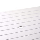 Tavolo Rettangolare da Giardino 152x96 cm in Alluminio Boston Bianco