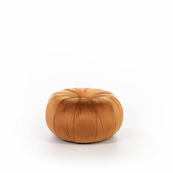 Pouf 36x36xH30 cm in Velluto Kaia Arancione prezzo