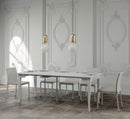 Consolle Allungabile 90-204x48x77 cm in Nobilitato Bianco