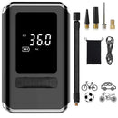 Compressore Portatile con Display Digitale Gonfiatore per Bici Auto Pneumatici