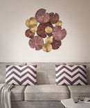 Pannello Round Leaf 68,5x6x66,5 cm in Ferro Multicolor