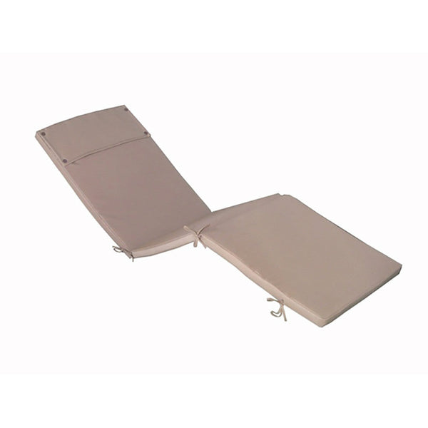 Cuscino Real Lettino 194,5x59x4 cm in Poliestere Tortora prezzo