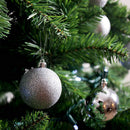 Set 24 Palle di Natale Ø7 cm Argento Alberi