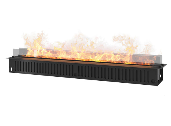 Camino a Vapore Elettrico da Incasso 220x48,5x33 cm Invapo con LED RGB Nero online