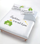 Copripiumino con Stampa sul Sacco e Federe Svegliatemi