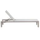 Lettino Prendisole da Giardino 74x200xH98 cm in alluminio e textilene Share Ecrù