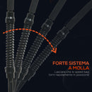 Punching Ball da Terra 145-180 cm con Base Riempibile e Ventose in Acciaio e PU Nero      