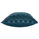 Set 2 Cuscini Decorativi 43x43x6 cm in Poliestere VdE Tivoli 1996 Triangoli Ottanio