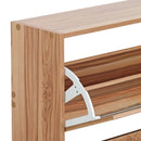 Scarpiera 2 ante 63x80x24 cm in Legno Melaminico Naturale 