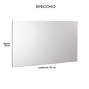 Mobile da Bagno Sospeso 100cm Mazzoni Gold Bianco Frassinato