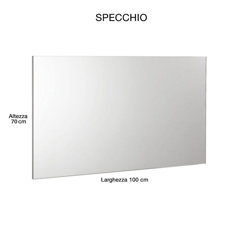 Mobile da Bagno Sospeso 100cm Mazzoni Gold Noce Chiaro Frassinato