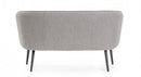 Divano 2 Posti 126x70x68h cm Avril Grigio Bouclè