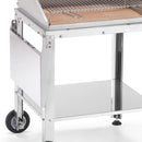 Barbecue a Legna o Carbone Ompagrill Graticola in Tondino di Acciaio Cromato Rivestimento Interno Refrattario e Struttura in Acciaio Inox