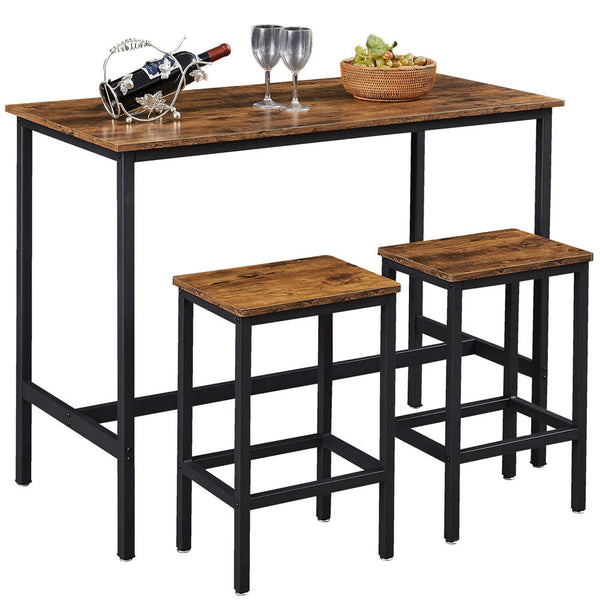 Tavolo + 2 Sgabelli Sala Pranzo Salotto Isola Cucina Design Moderno Industriale online