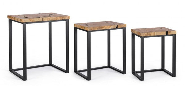 Set 3 Tavolini Elwood in Legno