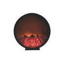 Lanterna Decorativa 32x8,5x32 cm Effetto Fiamma Nera