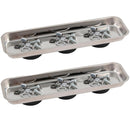 Set 2 Vassoi Vaschetta 23x7cm Piatto Magnetico Porta Minuteria Viti Bulloni  Kinzo