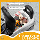 Macchina per Bambini Cavalcabile 65x28x39 cm Licenza Mercedes Benz Clacson e Spazio Portaoggetti Bianco      