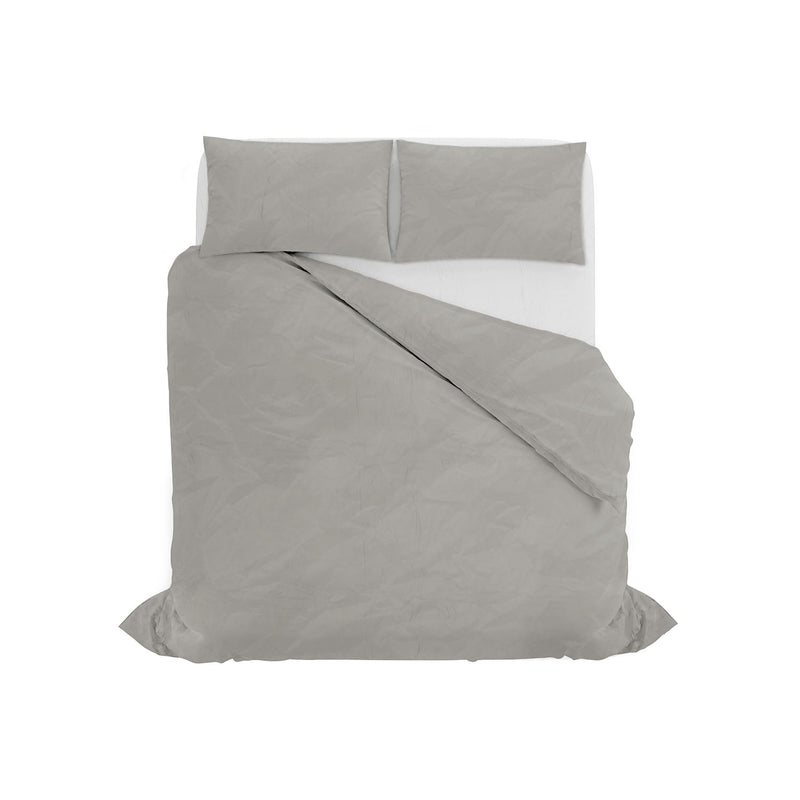 Copripiumino con Sacco e Federe Linea Water Washed Sabbia