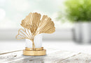 Portacandele Leaf 17x10,2x18,2 cm in Ferro Oro