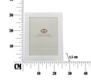 Cornice Cobble Glam 26x1,5x31,5 cm in Poliresina e Vetro Bianco
