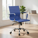 Sedia Poltrona Direzionale da Ufficio in Similpelle Tosini Dallas Blu