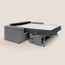 Divano Letto 3 Posti 200x100x95 cm in Tessuto Grigio