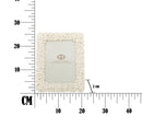 Cornice Floty Glam 21,5x2x26,5 cm in Poliresina e Vetro Oro e Bianco