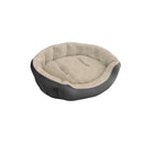 Cuccia Imbottita per Cani e Gatti in Poliestere Coccole Panna