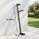 Metal Detector per Adulti 139x26x30 cm 4 Modalità Bobina IP68 Impermeabile Display LCD Nero      