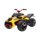 Mini Quad Elettrico per Bambini 3 Ruote 12V 7Ah Giallo 