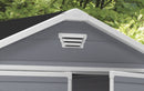 Casetta da Giardino Porta Attrezzi 185,8x236,8x227 cmin Resina Effetto Legno Keter Manor 6x8 Grigia