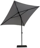 Ombrellone da Giardino 2x2 m Palo Ø38 mm in Alluminio Tessuto Olefin Trend Grigio