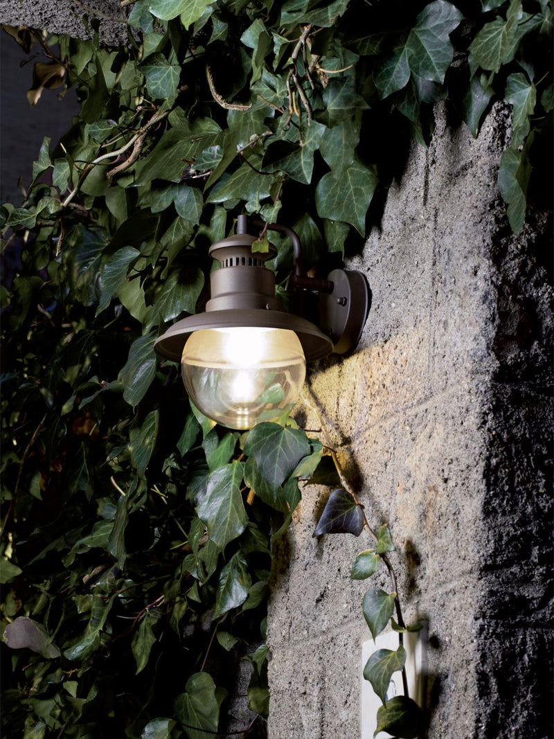 Lampada a Sospensione da Esterno E27 in Metallo Sovil Bianco e Argento