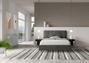 Letto Matrimoniale Francese Imbottito in Microfibra Appia Large Grigio Varie Misure