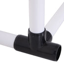 Set Addestramento Cani da Esterno con 6 Pali e Borsa di Trasporto Bianco