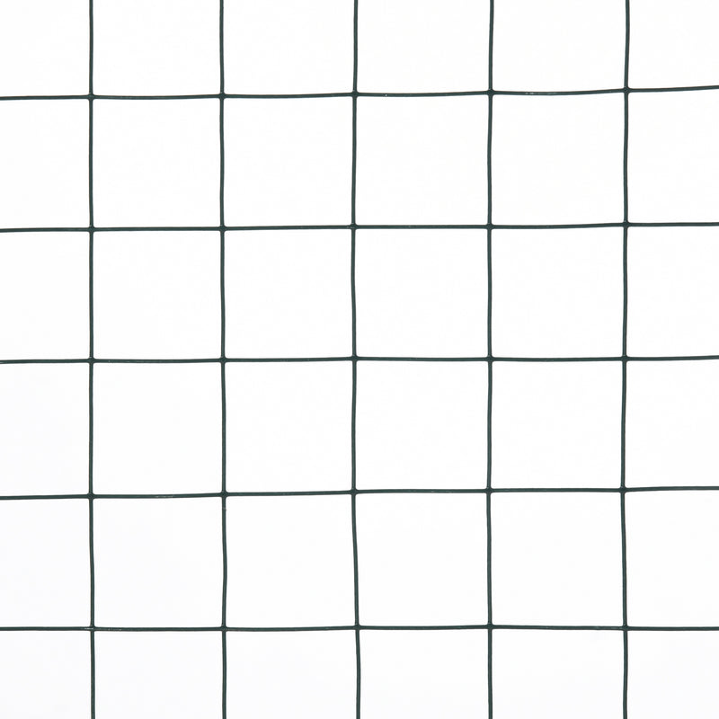 Rete Metallica da Giardino per Recinzioni 500x91 cm Rivestimento in PVC Verde