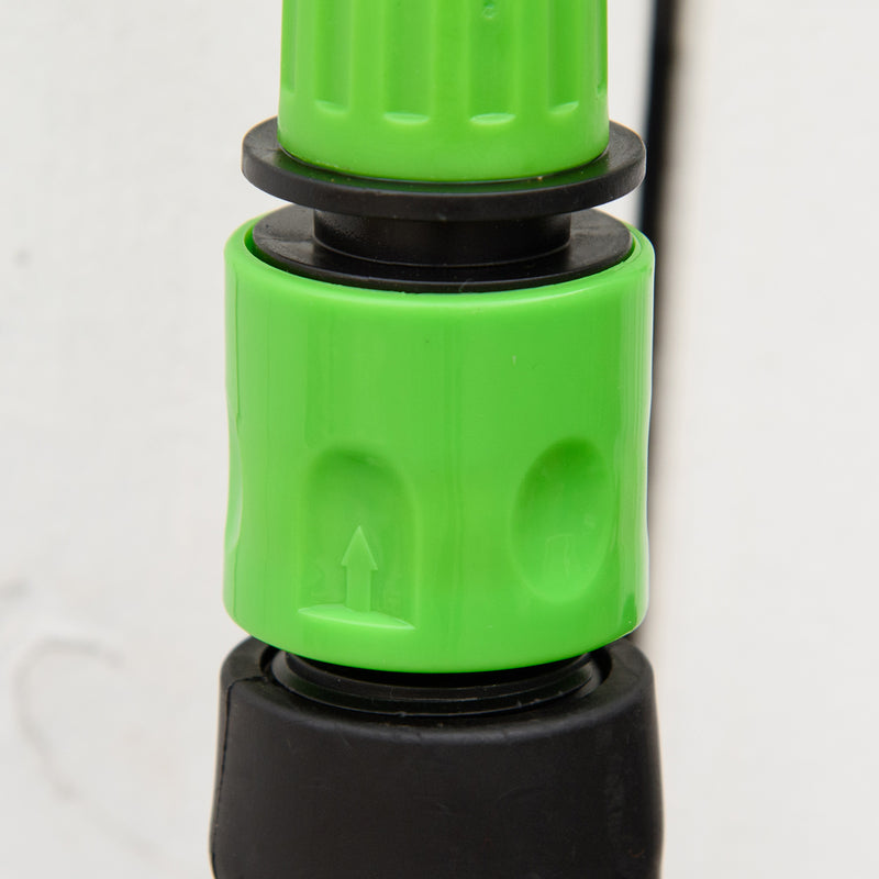 Tubo da Giardino Estensibile 15 m con Pistola Spray a 8 Funzioni Verde