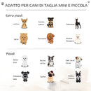 Scaletta per Cani Materassino 2 in 1 45x39x20 cm in PU e Gommapiuma Grigio