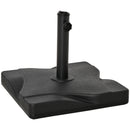 Base per Ombrellone da Giardino Ø41,5 cm 20 Kg in Plastica Nero