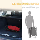 Sedia Sdraio Pieghevole 135x60x89 cm in Tessuto Oxford Rosso