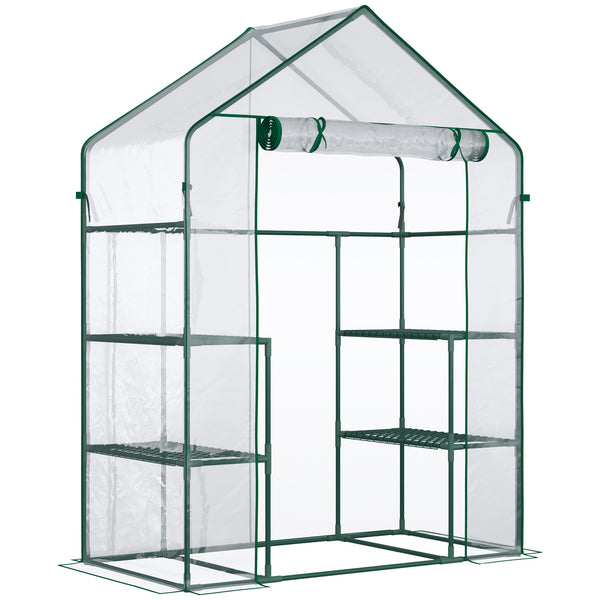 prezzo Serra da Giardino 142x73x195 cm Impermeabile e Anti UV Verde